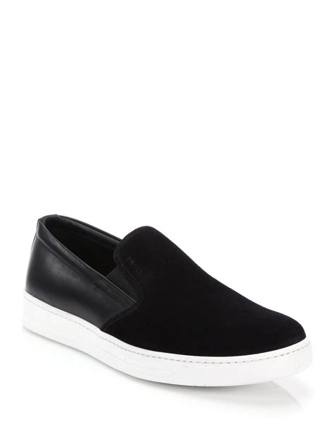 prada men's slip on sneakers.